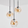 Ripoll Pendellampa, kullampa, Pendellampa Cluster Amber, Klart, 3-ljuskällor