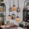 Gastor Pendellampa, kullampa, Pendelbelysning Amber, Rökfärger, 6-ljuskällor