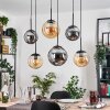 Gastor Pendellampa, kullampa, Pendelbelysning Amber, Rökfärger, 6-ljuskällor