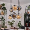 Gastor Pendellampa, kullampa, Pendelbelysning Amber, Rökfärger, 6-ljuskällor