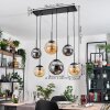 Gastor Pendellampa, kullampa, Pendelbelysning Amber, Rökfärger, 6-ljuskällor
