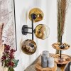 Ripoll kullampa, Vägglampa Guld, Klart, 3-ljuskällor