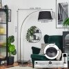Bassagoda Golvlampa Nickel matt, Svart, 1-ljuskällor