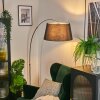 Bassagoda Golvlampa Nickel matt, Svart, 1-ljuskällor