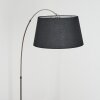 Bassagoda Golvlampa Nickel matt, Svart, 1-ljuskällor