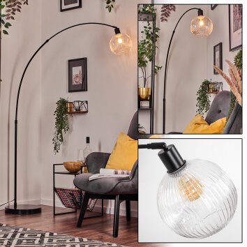 Ripoll Golvlampa, Båglampor Svart, 1-ljuskällor