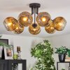 Ripoll Taklampa, kullampa Guld, Klart, 7-ljuskällor