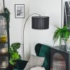 Soungou Golvlampa Nickel matt, Svart, 1-ljuskällor