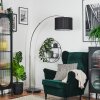 Soungou Golvlampa Nickel matt, Svart, 1-ljuskällor