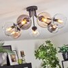 Koyoto Taklampa, kullampa 82 cm Amber, Klart, Rökfärger, 7-ljuskällor