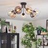 Koyoto Taklampa, kullampa 82 cm Amber, Klart, Rökfärger, 7-ljuskällor
