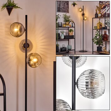 Ripoll Golvlampa Krom, Klart, Rökfärger, 3-ljuskällor Ripoll Golvlampa Krom, Klart, Rökfärger, 3-ljuskällor