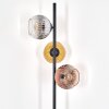 Ripoll Golvlampa Guld, Klart, Kopparfärg, Rökfärger, 3-ljuskällor