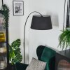 Bassagoda Golvlampa Krom, Svart, 1-ljuskällor