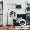 Bassagoda Golvlampa Krom, Svart, 1-ljuskällor