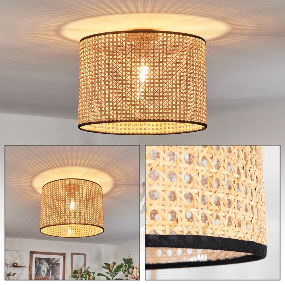 Ramila Taklampa Naturfärger, Svart, 1-ljuskällor main product photo