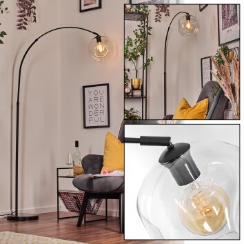 Ripoll Golvlampa, Båglampor Svart, 1-ljuskällor