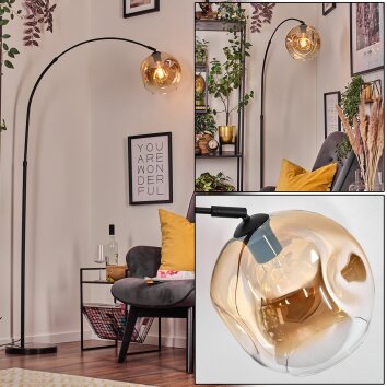 Ripoll Golvlampa, Båglampor Svart, 1-ljuskällor