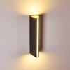 Rotterdamm vägglampa utomhus, Vägglampa LED Svart, 1-ljuskällor