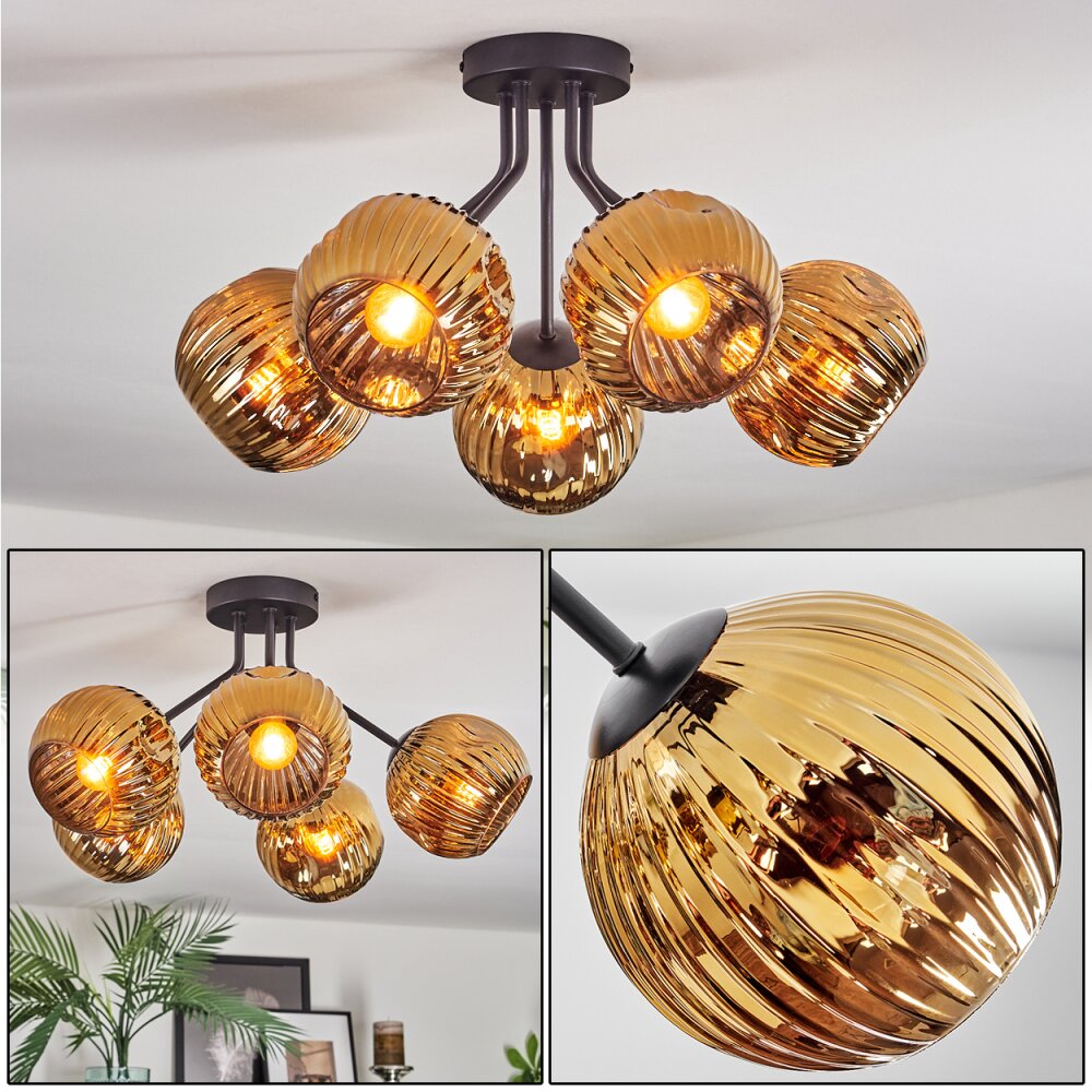 Ripoll Taklampa, kullampa Guld, 5-ljuskällor main product photo