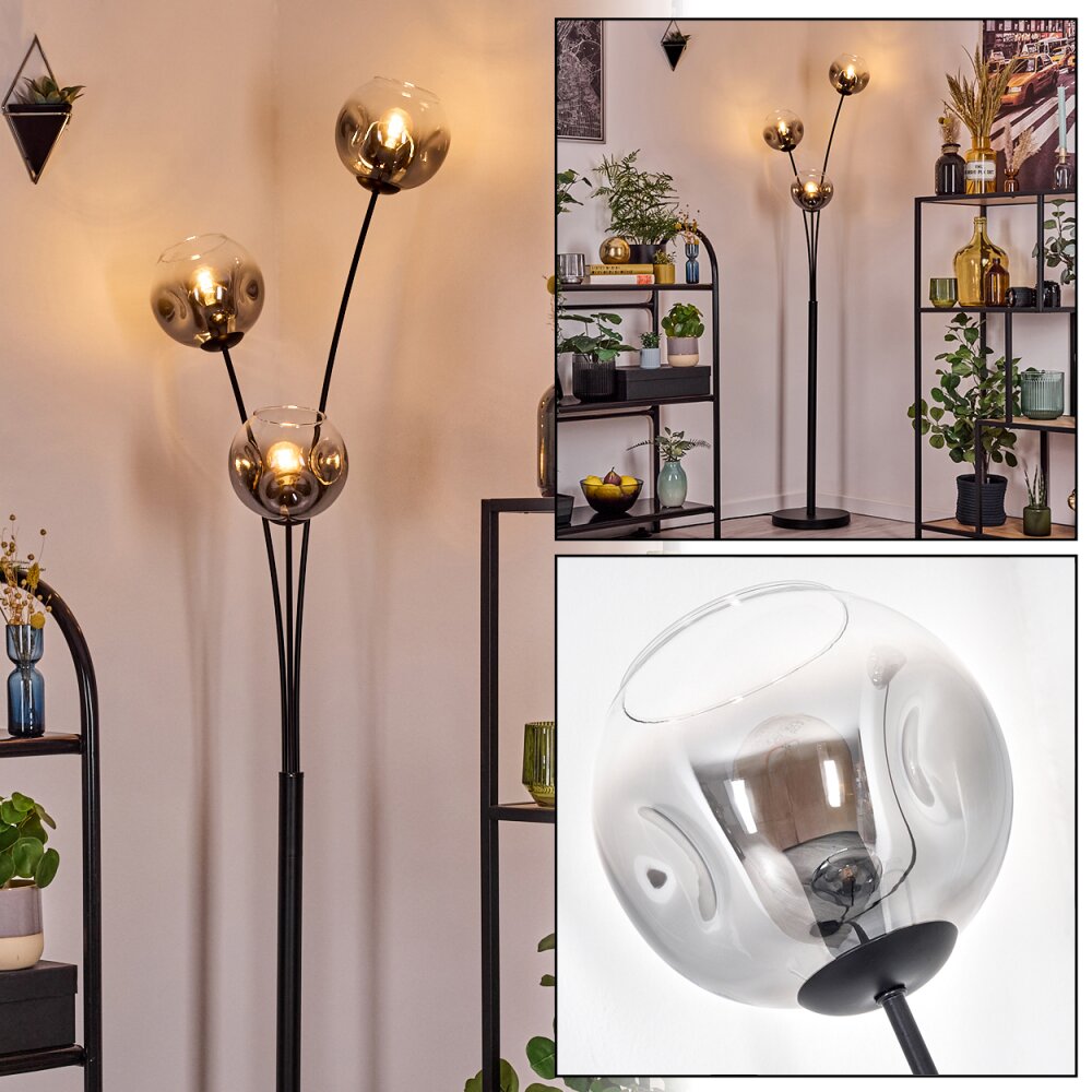 Ripoll kullampa, Golvlampa Klart, Rökfärger, 3-ljuskällor main product photo