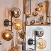 Koyoto kullampa, Vägglampa Amber, Krom, Rökfärger, 3-ljuskällor