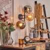 Koyoto kullampa, Vägglampa Amber, Krom, Rökfärger, 3-ljuskällor