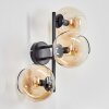 Koyoto kullampa, Vägglampa Amber, Klart, 3-ljuskällor