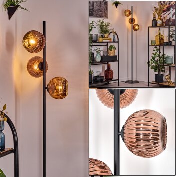 Ripoll Golvlampa Kopparfärg, 3-ljuskällor