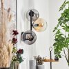 Gastor kullampa, Vägglampa Amber, Klart, Rökfärger, 3-ljuskällor