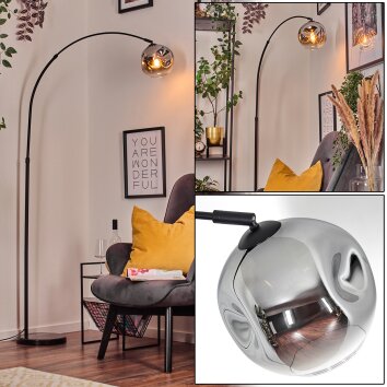 Ripoll Golvlampa, Båglampor Svart, 1-ljuskällor