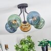 Koyoto Taklampa, kullampa 52 cm Blå, Guld, Grön, 5-ljuskällor