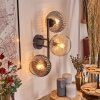 Koyoto kullampa, Vägglampa Amber, Klart, Rökfärger, 3-ljuskällor