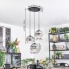 Koyoto Pendellampa, kullampa, Pendellampa Cluster 30 cm Klart, Rökfärger, 3-ljuskällor
