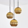 Koyoto Pendellampa, kullampa, Pendellampa Cluster 30 cm Guld, 3-ljuskällor