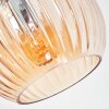Koyoto Taklampa, kullampa 52 cm Amber, 5-ljuskällor