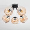 Koyoto Taklampa, kullampa 52 cm Amber, 5-ljuskällor