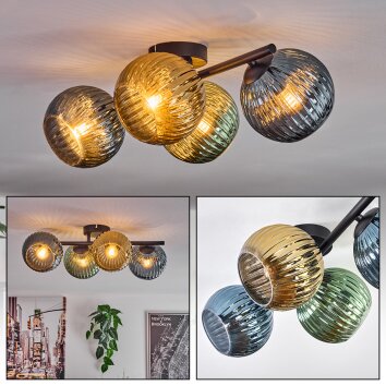 Koyoto Taklampa, kullampa Blå, Guld, Grön, 4-ljuskällor