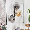 Gastor kullampa, Vägglampa Amber, Rökfärger, 3-ljuskällor