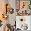 Gastor kullampa, Vägglampa Amber, Rökfärger, 3-ljuskällor