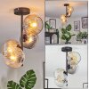 Ripoll Taklampa, kullampa Amber, Klart, Rökfärger, 4-ljuskällor