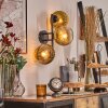 Koyoto kullampa, Vägglampa Guld, Klart, 3-ljuskällor