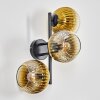 Koyoto kullampa, Vägglampa Guld, Klart, 3-ljuskällor