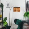 Cando Golvlampa, Båglampor Nickel matt, Svart, 1-ljuskällor