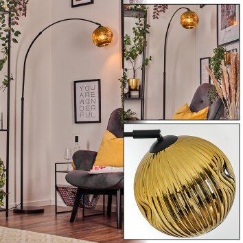 Ripoll Golvlampa, Båglampor Svart, 1-ljuskällor