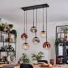 Gastor Pendellampa, kullampa, Pendelbelysning Amber, Krom, Klart, Kopparfärg, Rökfärger, 6-ljuskällor