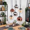 Gastor Pendellampa, kullampa, Pendelbelysning Amber, Krom, Klart, Kopparfärg, Rökfärger, 6-ljuskällor