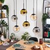 Gastor Pendellampa, kullampa, Pendelbelysning Amber, Guld, Klart, Rökfärger, 6-ljuskällor