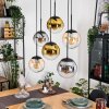 Gastor Pendellampa, kullampa, Pendelbelysning Amber, Guld, Klart, Rökfärger, 6-ljuskällor