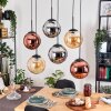 Gastor Pendellampa, kullampa, Pendelbelysning Amber, Krom, Kopparfärg, Rökfärger, 6-ljuskällor
